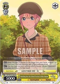 Sneaking Into the School Festival, Ichika Nakano - The Quintessential Quintuplets Movie - Weiss Schwarz card
