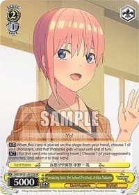 Sneaking Into the School Festival, Ichika Nakano (SR) - The Quintessential Quintuplets Movie - Weiss Schwarz card