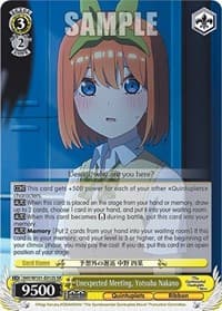 Unexpected Meeting, Yotsuba Nakano (SR) - The Quintessential Quintuplets Movie - Weiss Schwarz card