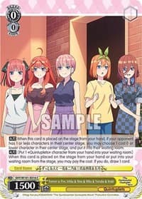 Forever as Five, Ichika & Nino & Miku & Yotsuba & Itsuki - The Quintessential Quintuplets Movie - Weiss Schwarz card