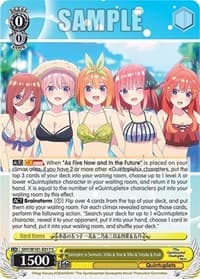 Quintuplets in Swimsuits, Ichika & Nino & Miku & Yotsuba & Itsuki - The Quintessential Quintuplets Movie - Weiss Schwarz card
