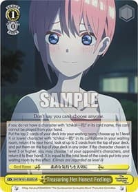 Treasuring Her Honest Feelings (SR) - The Quintessential Quintuplets Movie - Weiss Schwarz card