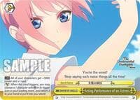 Acting Performance of an Actress - The Quintessential Quintuplets Movie - Weiss Schwarz card