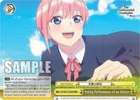 Acting Performance of an Actress (RRR) - The Quintessential Quintuplets Movie - Weiss Schwarz card