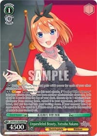 Unparalleled Beauty, Yotsuba Nakano (OFR) - The Quintessential Quintuplets Movie - Weiss Schwarz card