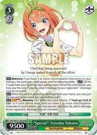"Special" Yotsuba Nakano - The Quintessential Quintuplets Movie - Weiss Schwarz card