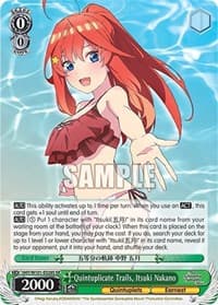 Quintuplicate Trails, Itsuki Nakano (SR) - The Quintessential Quintuplets Movie - Weiss Schwarz card