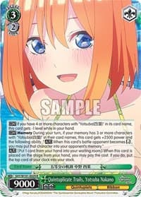 Quintuplicate Trails, Yotsuba Nakano - The Quintessential Quintuplets Movie - Weiss Schwarz card