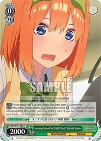 Sneaking Around Isn't Bad Either? Yotsuba Nakano (SR) - The Quintessential Quintuplets Movie - Weiss Schwarz card