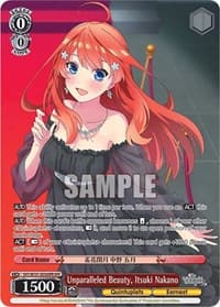 Unparalleled Beauty, Itsuki Nakano (OFR) - The Quintessential Quintuplets Movie - Weiss Schwarz card