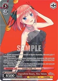 Unparalleled Beauty, Nino Nakano (OFR) - The Quintessential Quintuplets Movie - Weiss Schwarz card