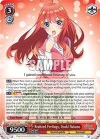 Realized Feelings, Itsuki Nakano - The Quintessential Quintuplets Movie - Weiss Schwarz card