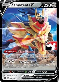 Zamazenta V - Prize Pack Series Cards - Pokemon card