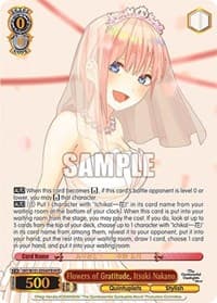 Flowers of Gratitude, Ichika Nakano (HYR) - The Quintessential Quintuplets Movie - Weiss Schwarz card