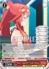 Hearty Appetite? Itsuki Nakano - The Quintessential Quintuplets Movie - Weiss Schwarz card