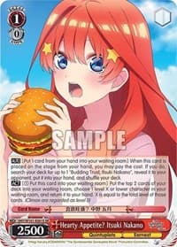 Hearty Appetite? Itsuki Nakano (SR) - The Quintessential Quintuplets Movie - Weiss Schwarz card