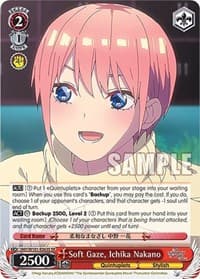 Soft Gaze, Ichika Nakano (SR) - The Quintessential Quintuplets Movie - Weiss Schwarz card