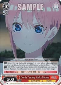 Gentle Teasing, Ichika Nakano - The Quintessential Quintuplets Movie - Weiss Schwarz card