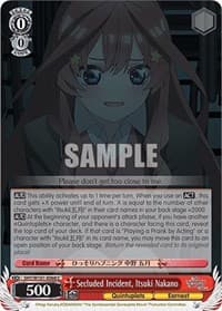 Secluded Incident, Itsuki Nakano - The Quintessential Quintuplets Movie - Weiss Schwarz card