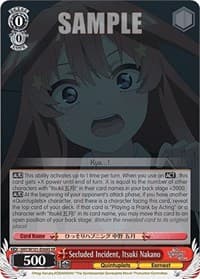 Secluded Incident, Itsuki Nakano (SR) - The Quintessential Quintuplets Movie - Weiss Schwarz card