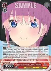 Successful Actress, Ichika Nakano - The Quintessential Quintuplets Movie - Weiss Schwarz card