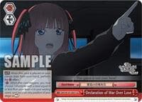 Declaration of War Over Love - The Quintessential Quintuplets Movie - Weiss Schwarz card