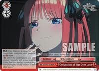 Declaration of War Over Love (RRR) - The Quintessential Quintuplets Movie - Weiss Schwarz card