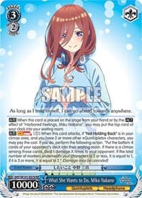 What She Wants to Do, Miku Nakano - The Quintessential Quintuplets Movie - Weiss Schwarz card