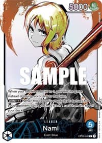 Nami (040) (Alternate Art) - Pillars of Strength - One Piece Card Game card