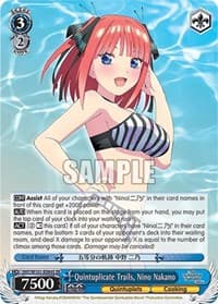Quintuplicate Trails, Nino Nakano (SR) - The Quintessential Quintuplets Movie - Weiss Schwarz card