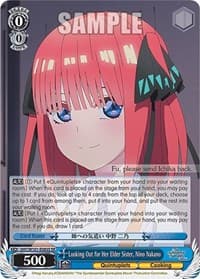 Looking Out for Her Elder Sister, Nino Nakano (SR) - The Quintessential Quintuplets Movie - Weiss Schwarz card