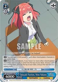 Takoyaki Faction, Nino Nakano (SR) - The Quintessential Quintuplets Movie - Weiss Schwarz card