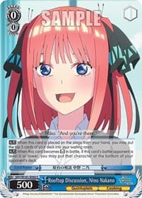 Rooftop Discussion, Nino Nakano - The Quintessential Quintuplets Movie - Weiss Schwarz card