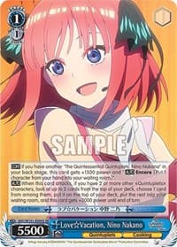 Love Vacation, Nino Nakano (SR) - The Quintessential Quintuplets Movie - Weiss Schwarz card