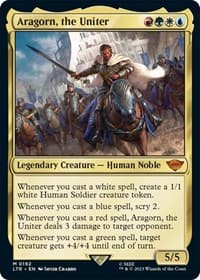Aragorn, the Uniter - Universes Beyond: The Lord of the Rings: Tales of Middle-earth - Magic: The Gathering card