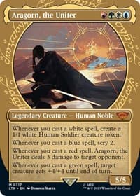 Aragorn, the Uniter (Showcase) - Universes Beyond: The Lord of the Rings: Tales of Middle-earth - Magic: The Gathering card