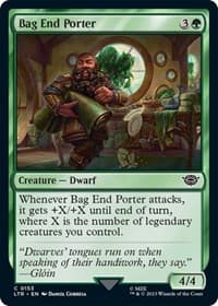 Bag End Porter - Universes Beyond: The Lord of the Rings: Tales of Middle-earth - Magic: The Gathering card