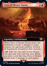 Fires of Mount Doom (Extended Art) - Universes Beyond: The Lord of the Rings: Tales of Middle-earth - Magic: The Gathering card