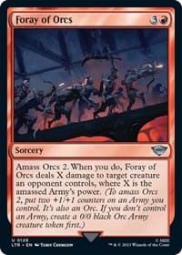 Foray of Orcs - Universes Beyond: The Lord of the Rings: Tales of Middle-earth - Magic: The Gathering card