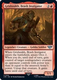 Grishnakh, Brash Instigator - Universes Beyond: The Lord of the Rings: Tales of Middle-earth - Magic: The Gathering card