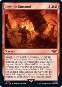Hew the Entwood - Universes Beyond: The Lord of the Rings: Tales of Middle-earth - Magic: The Gathering card