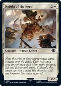 Knight of the Keep - Universes Beyond: The Lord of the Rings: Tales of Middle-earth - Magic: The Gathering card