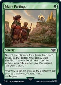 Many Partings - Universes Beyond: The Lord of the Rings: Tales of Middle-earth - Magic: The Gathering card