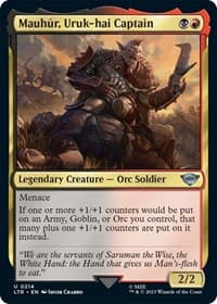Mauhur, Uruk-hai Captain - Universes Beyond: The Lord of the Rings: Tales of Middle-earth - Magic: The Gathering card