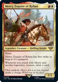 Merry, Esquire of Rohan - Universes Beyond: The Lord of the Rings: Tales of Middle-earth - Magic: The Gathering card