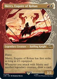 Merry, Esquire of Rohan (Showcase) - Universes Beyond: The Lord of the Rings: Tales of Middle-earth - Magic: The Gathering card