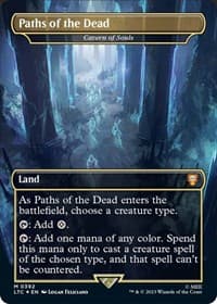 Paths of the Dead - Cavern of Souls (Borderless) (Surge Foil) - Commander: The Lord of the Rings: Tales of Middle-earth - Magic: The Gathering card