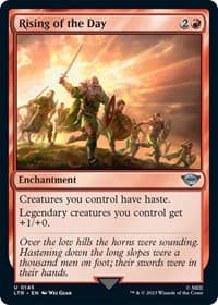 Rising of the Day - Universes Beyond: The Lord of the Rings: Tales of Middle-earth - Magic: The Gathering card