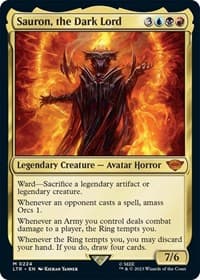 Sauron, the Dark Lord - Universes Beyond: The Lord of the Rings: Tales of Middle-earth - Magic: The Gathering card