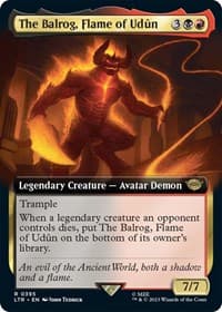 The Balrog, Flame of Udun (Extended Art) - Universes Beyond: The Lord of the Rings: Tales of Middle-earth - Magic: The Gathering card